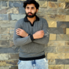 Grey Ribbed Full-Sleeve Polo Shirt